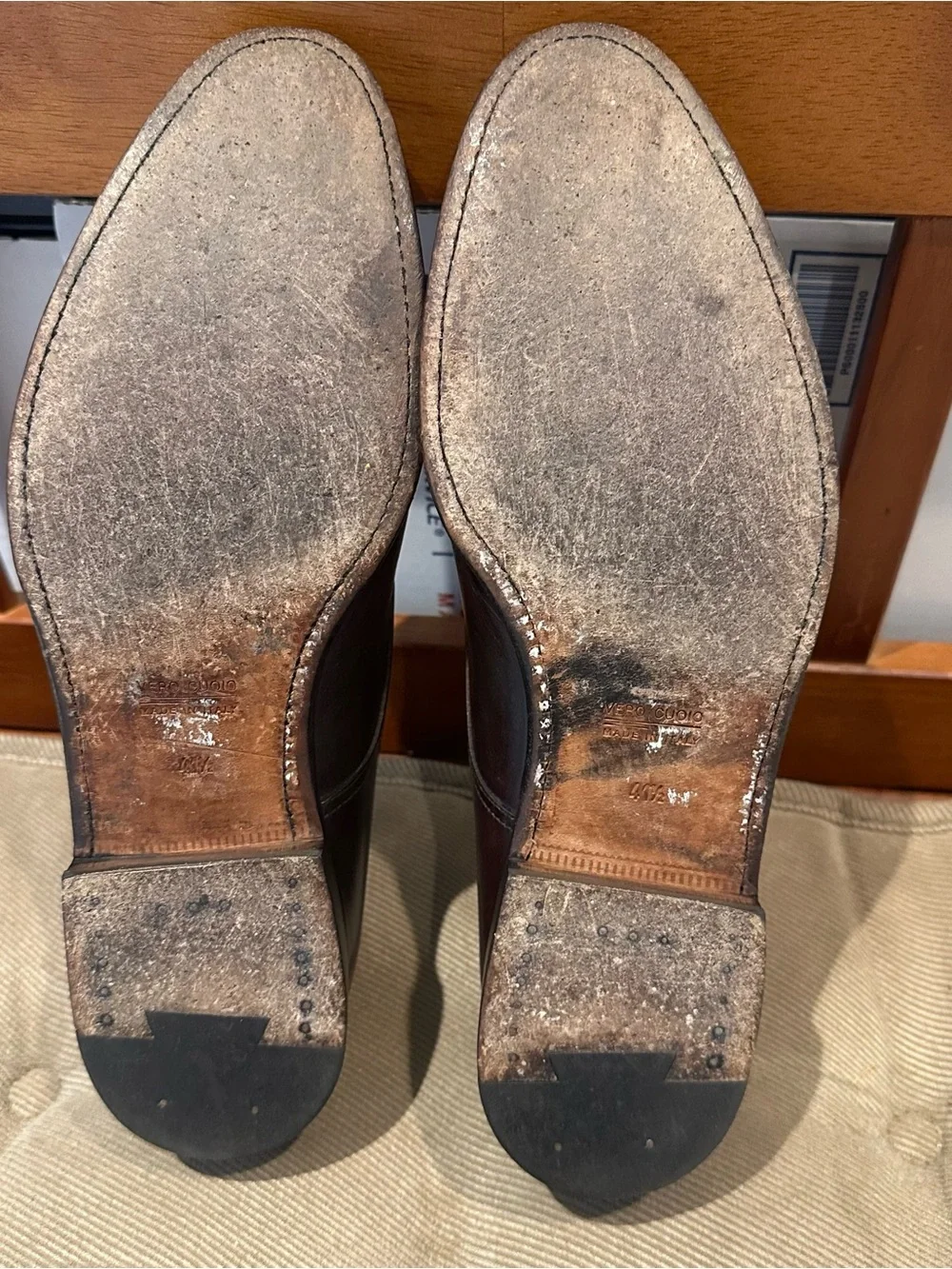 Suit Supply Men's Double Monk Strap Leather Shoes